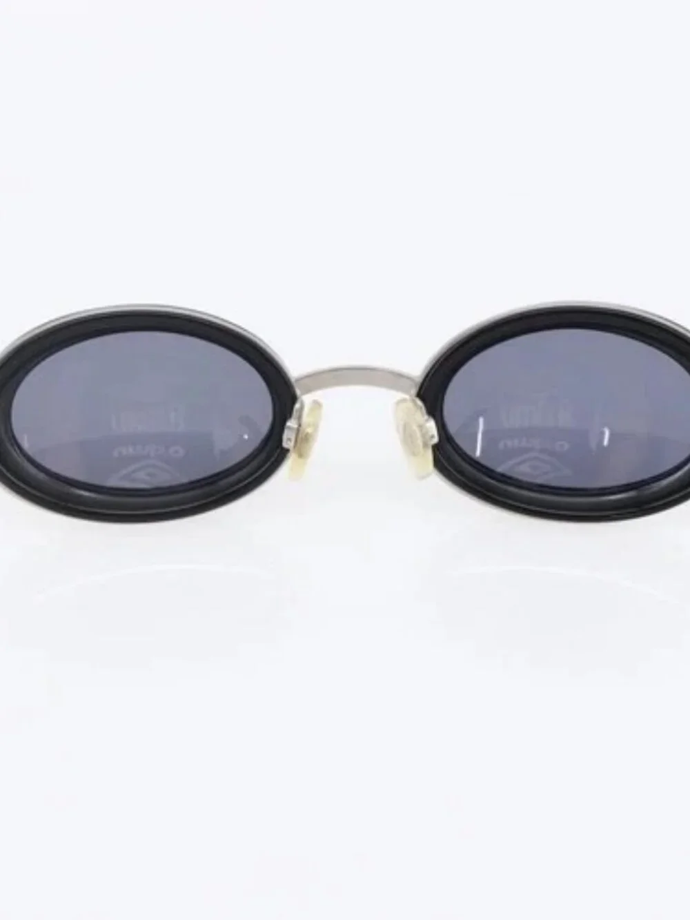 CHANEL Sunglasses plastic Black CC Auth BA7282